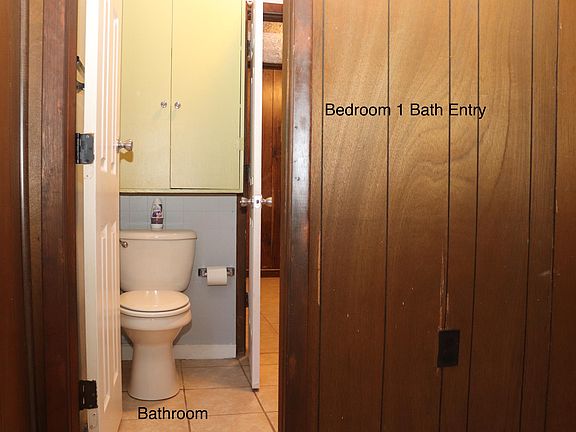 1st bedroom full bathroom entry