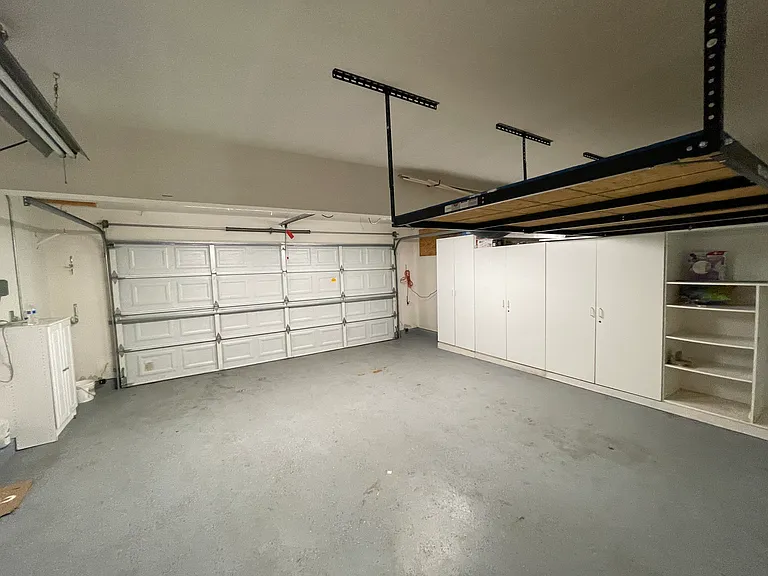2 Car Garage with plenty of storage space.