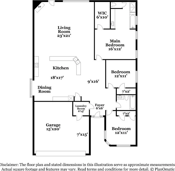 3 bed, 2.0 bath, 1661 sqft, $1,900 — Photo 2