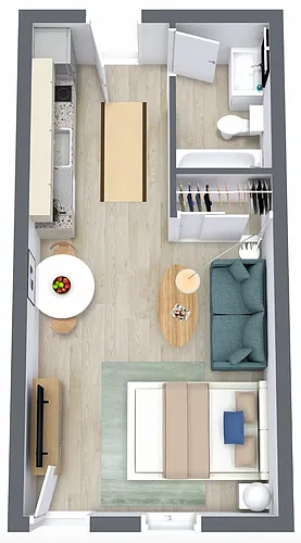 Floor plan Studio E