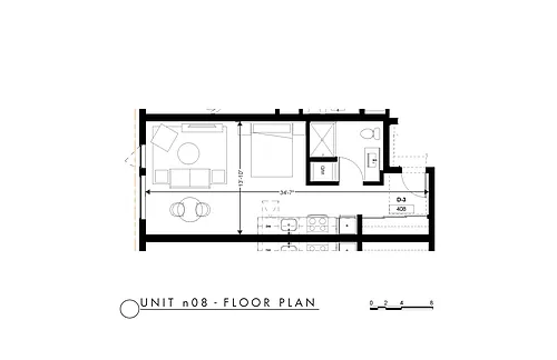 Floor plan Studio 507