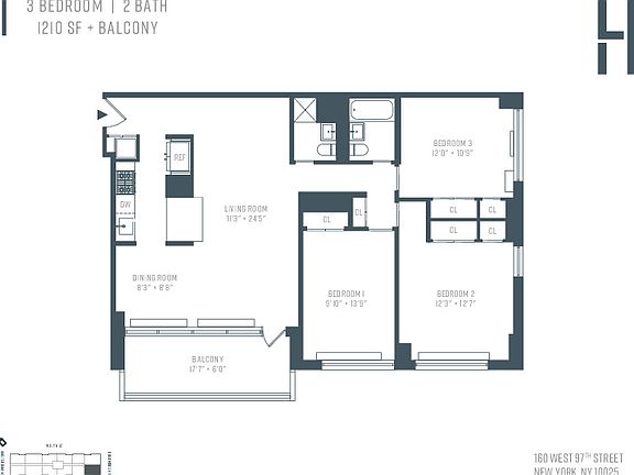 2nd image of 160 W 97th St APT 7I