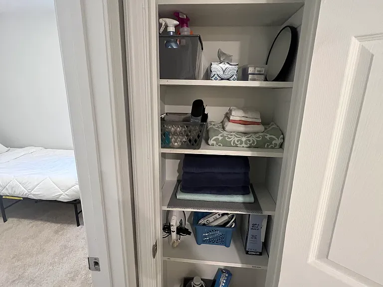 Hallway linen closet
