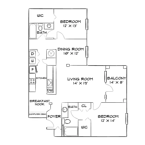 Floor plan Design 2C