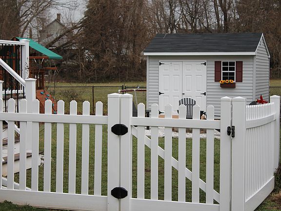 Fenced in backyard