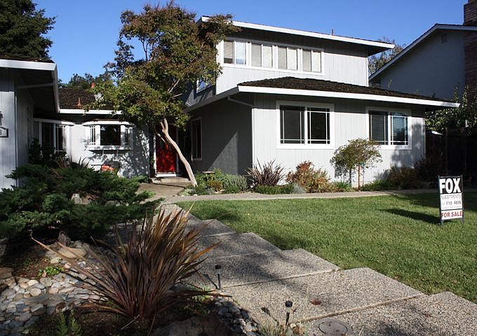Landscaped front yard