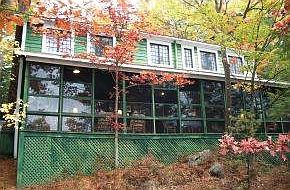 Beautiful sunroom waters edge