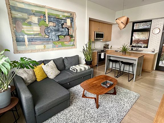 Open living room/kitchen