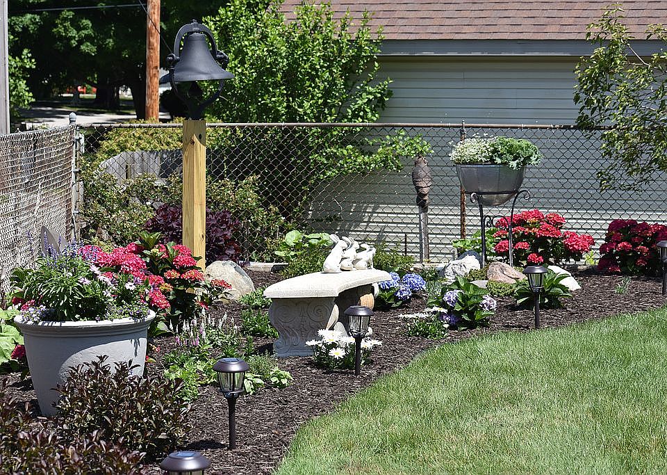 New planting bed-backyard