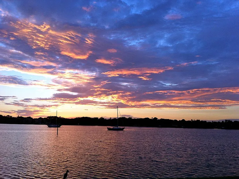 Sunset from the balcony