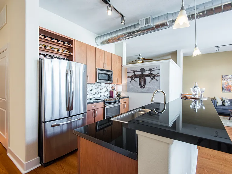 Built-in wine rack available