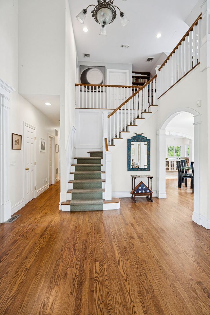 A secondary view of the magnificent entrance foyer.