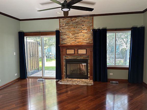 Living room and gas fire place