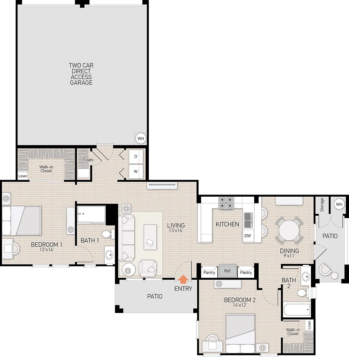 Floor plan Plan J