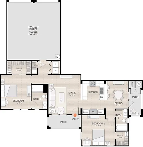 Floor plan Plan J