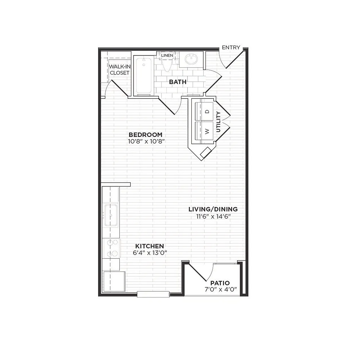 Floor plan E1 - Studio