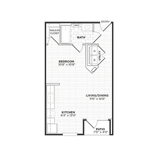 Floor plan E1 - Studio