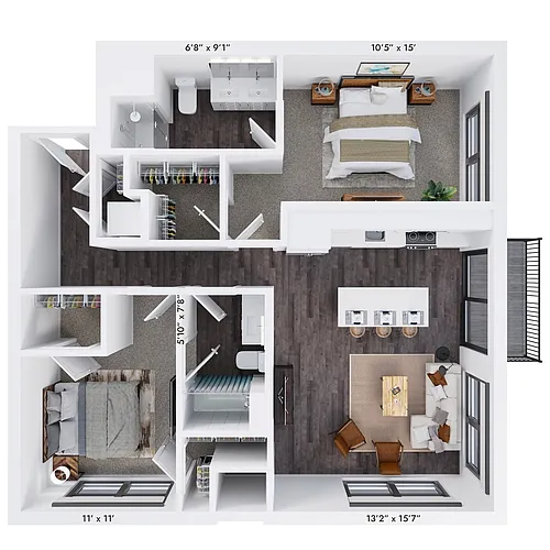 Floor plan B6