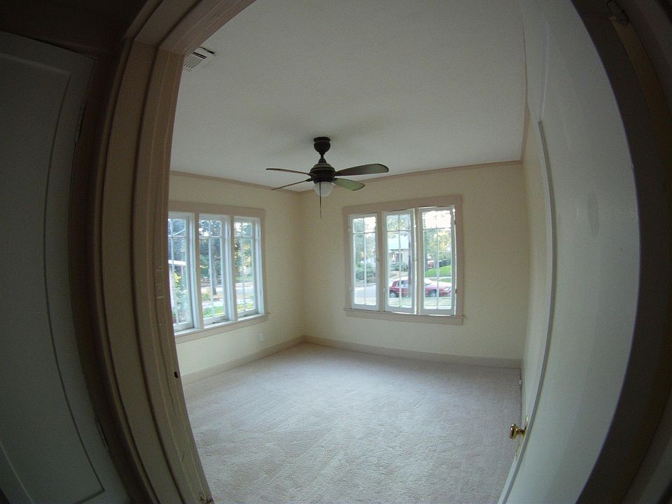 Naturally Lit Front Bedroom w/ceiling fan