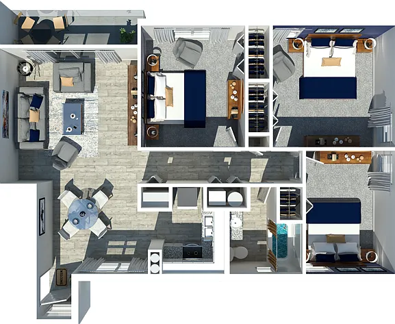 Three Bedroom One Bathroom Three Bedroom One Bathroom
