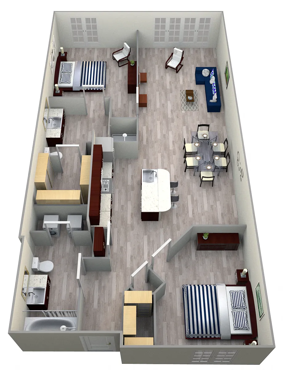 Floor plan 8B LOFTS
