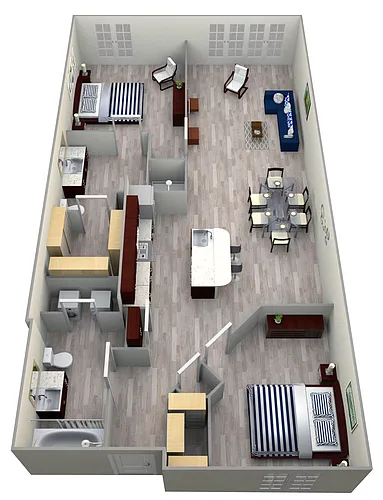 Floor plan 8B LOFTS