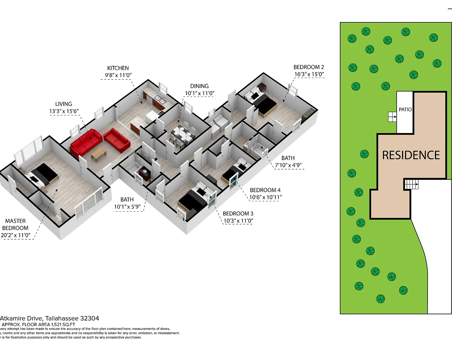 5 bed, 1260 sqft, $2,550 — Photo 3