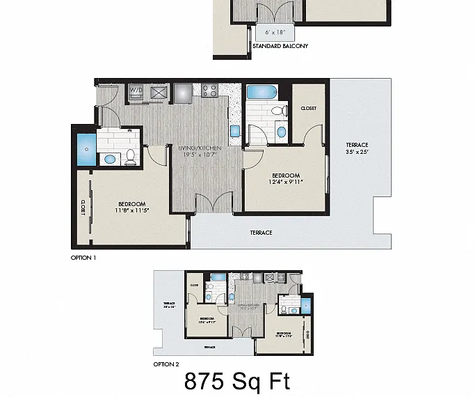 Floor plan Platte I & II