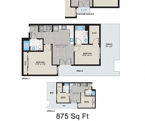 Floor plan Platte I & II