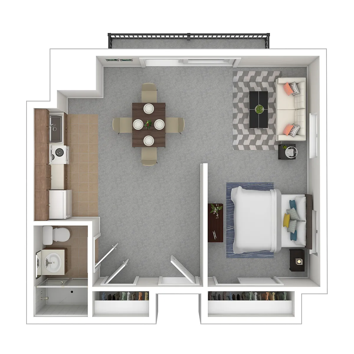 Floor plan Studio Premium