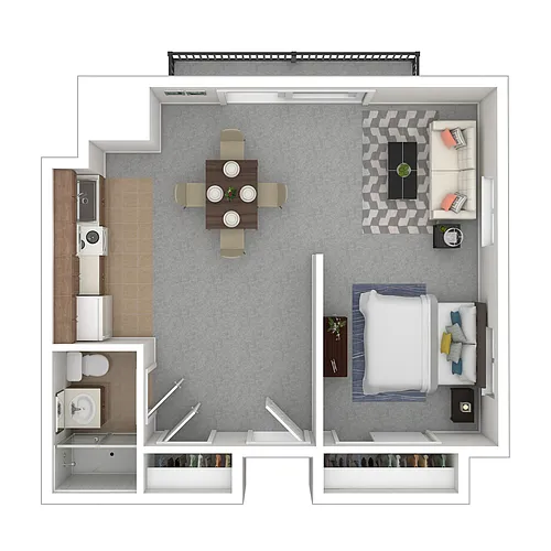 Floor plan Studio Premium