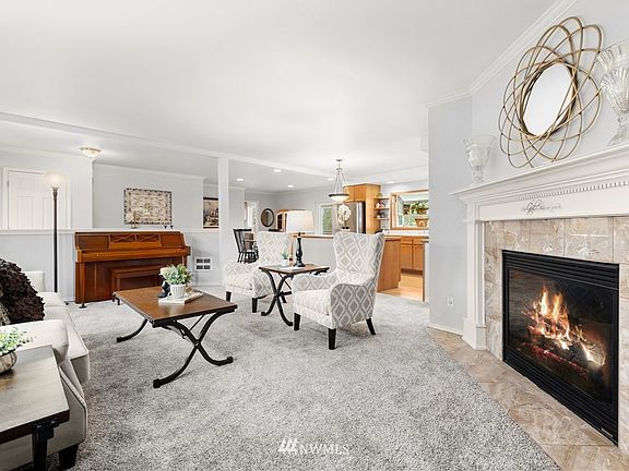 and natural gas fireplace.