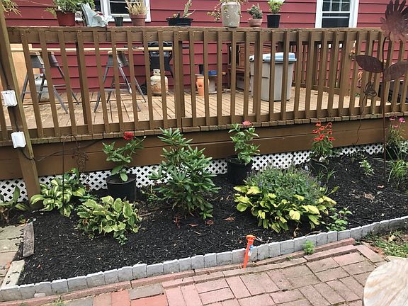 Large back yard deck