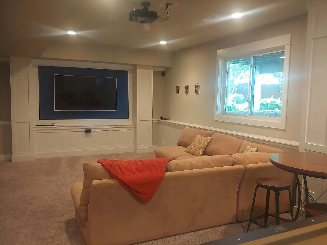 Living area. Couch and table included. - 2818 Empire Ave