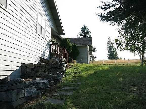 side view toward house