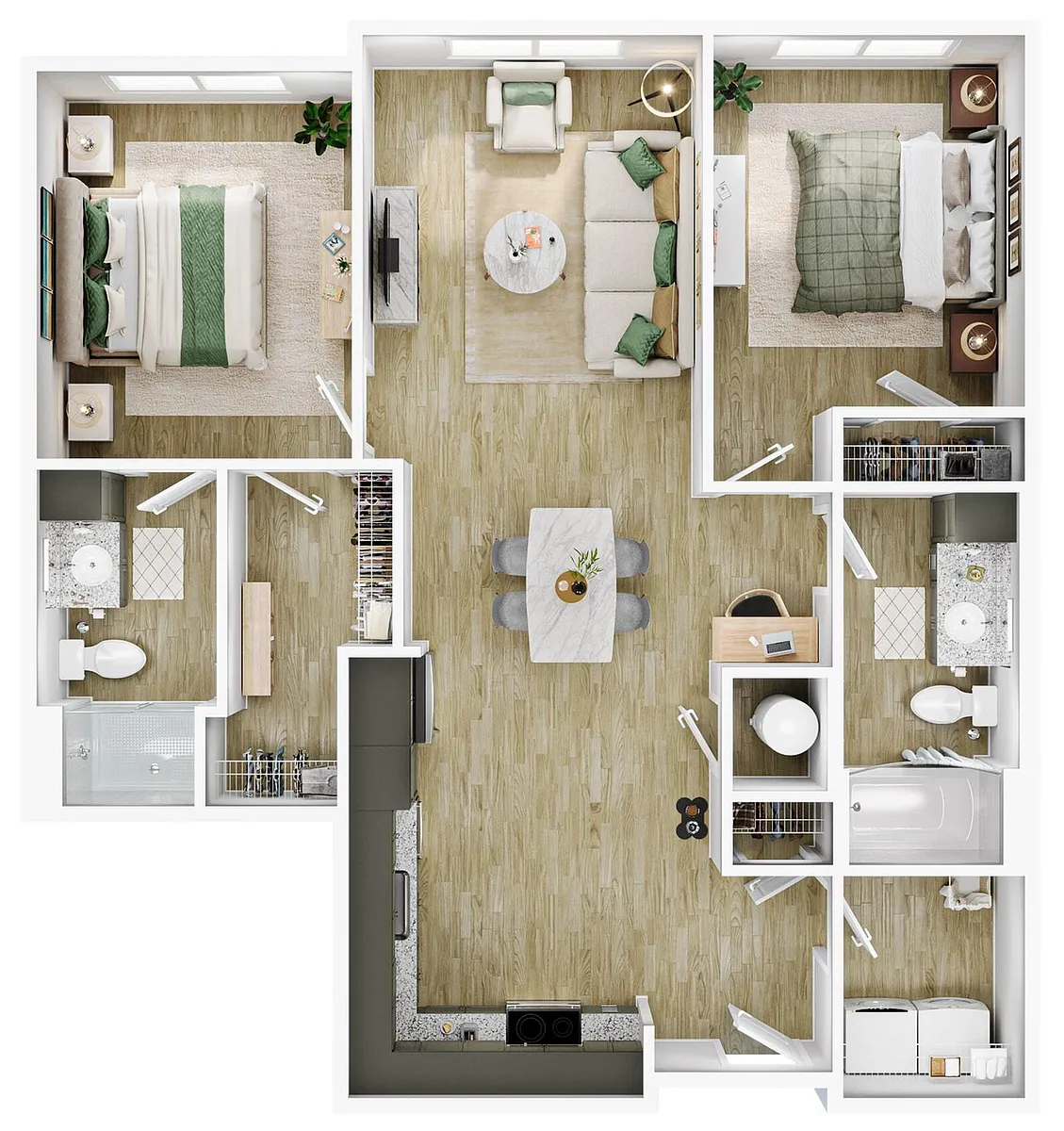 Floor plan 2x2Mickelson