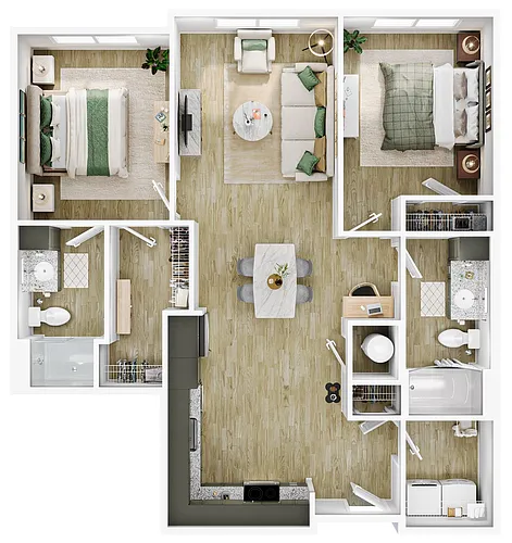 Floor plan 2x2Mickelson