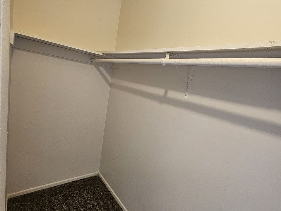 Walk-in closet in bedroom
