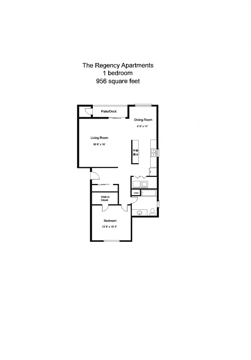 Floor plan 1B 1B