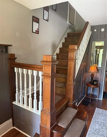 Stairs to 2nd floor.