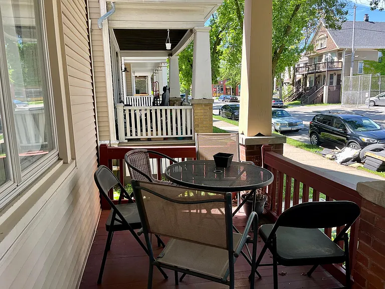 Private front porch for tenant's use