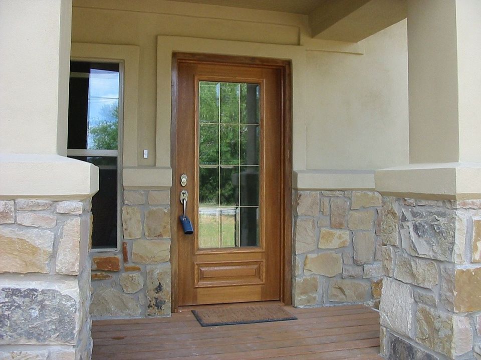 Leaded glass entry