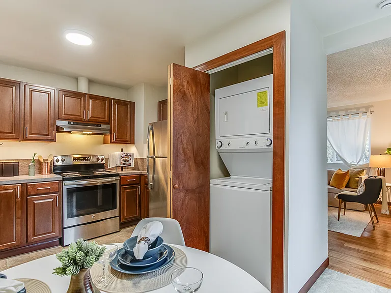 Washer & Dryer in kitchen