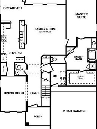 Calloway Floor Plan - First Floor