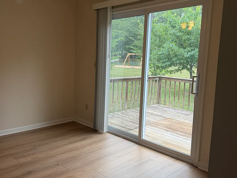 Dining area leading to deck