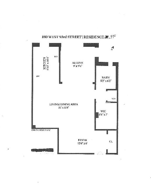 1st image of 180 W 93rd St APT 3F