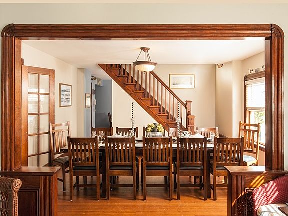 View of dining from Living room on East side
