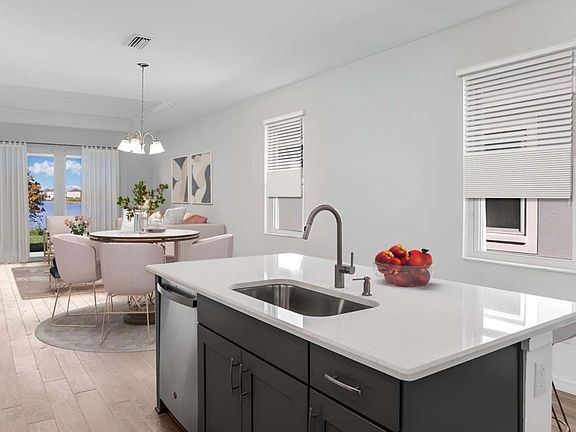 BridgeWater Flora Home Plan Kitchen and Living Room by William Ryan Home Tampa