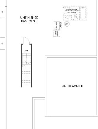 Plan 3401 A Unfinished Basement