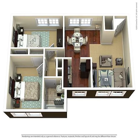 Floor plan 2Bedroom 1Bathroom